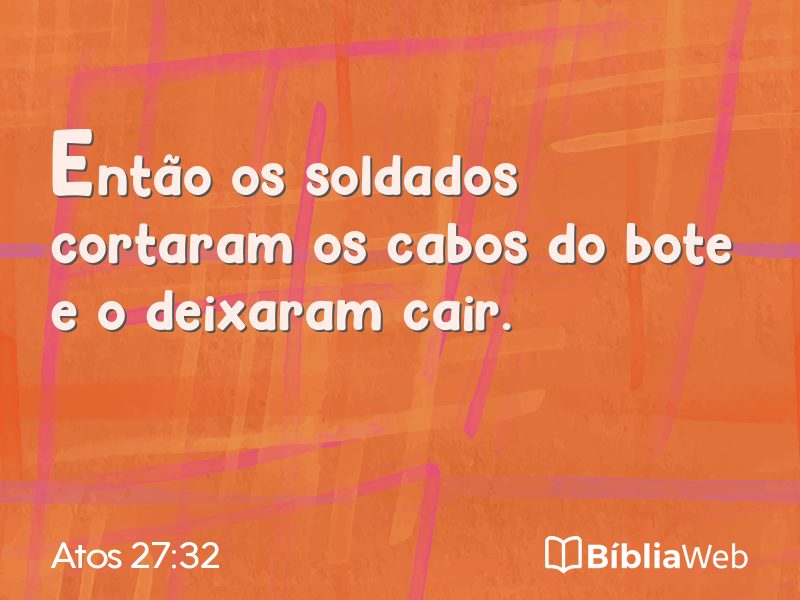 Atos 27:32 em imagem para compartilhar