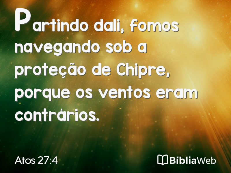 Atos 27:4 em imagem para compartilhar