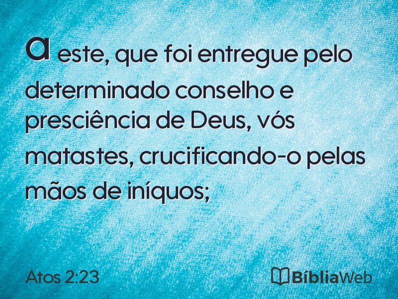 Atos 2:23 em imagem para compartilhar