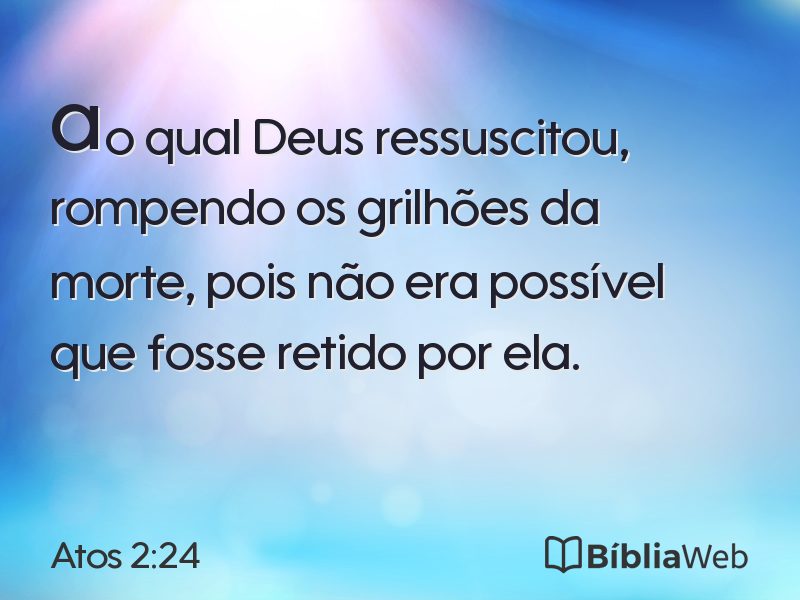 Atos 2:24 em imagem para compartilhar