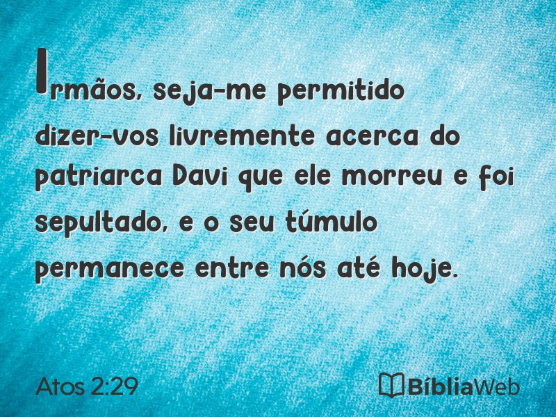 Atos 2:29 em imagem para compartilhar
