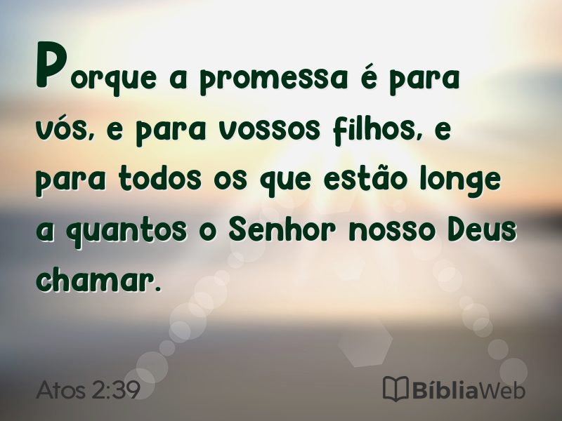 Atos 2:39 em imagem para compartilhar