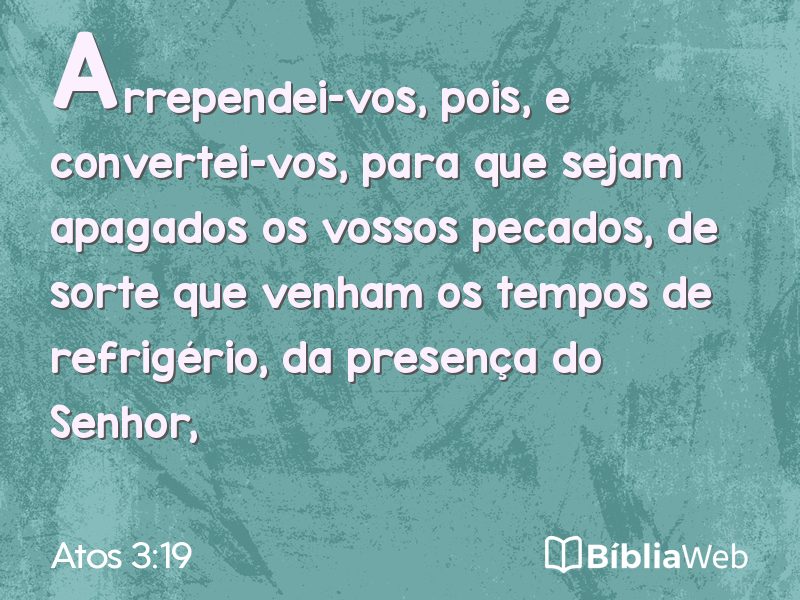 Atos 3:19 em imagem para compartilhar