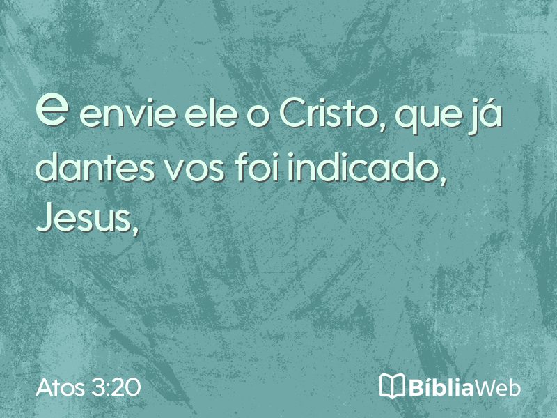 Atos 3:20 em imagem para compartilhar