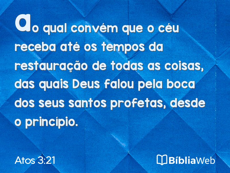 Atos 3:21 em imagem para compartilhar