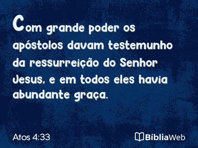 Atos 4:33 em imagem para compartilhar
