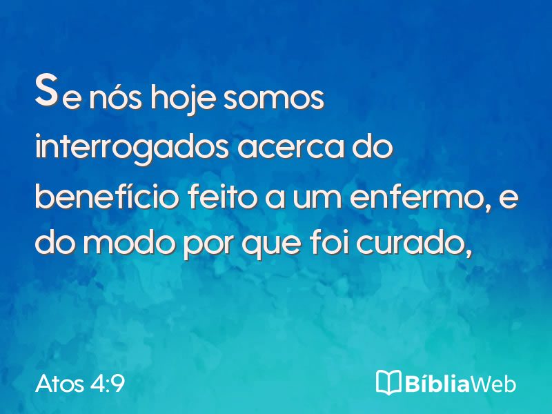 Atos 4:9 em imagem para compartilhar