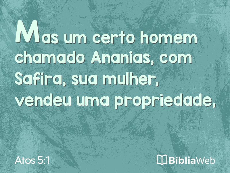 Atos 5:1 em imagem para compartilhar