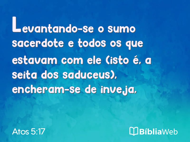 Atos 5:17 em imagem para compartilhar