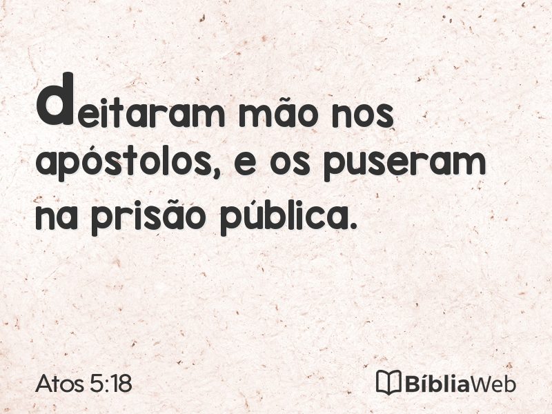 Atos 5:18 em imagem para compartilhar