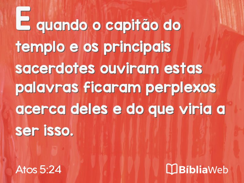 Atos 5:24 em imagem para compartilhar