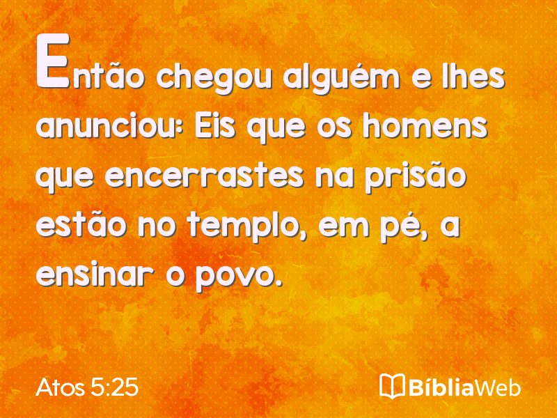Atos 5:25 em imagem para compartilhar