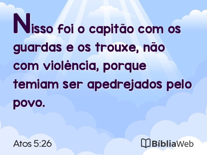 Atos 5:26 em imagem para compartilhar
