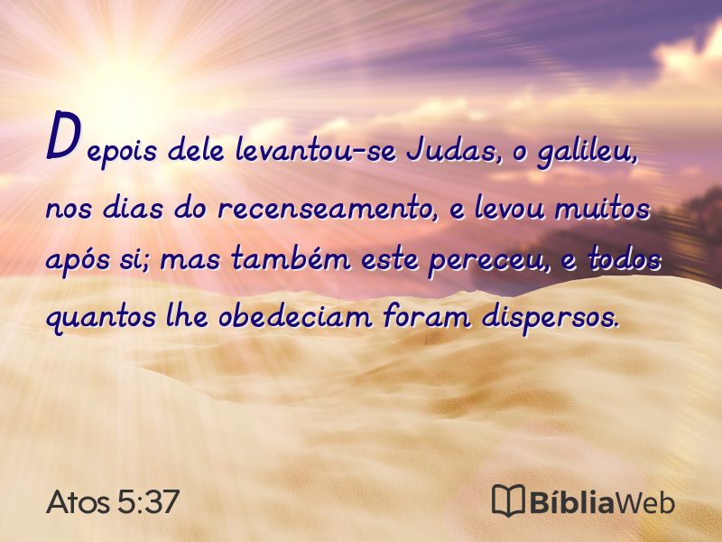 Atos 5:37 em imagem para compartilhar