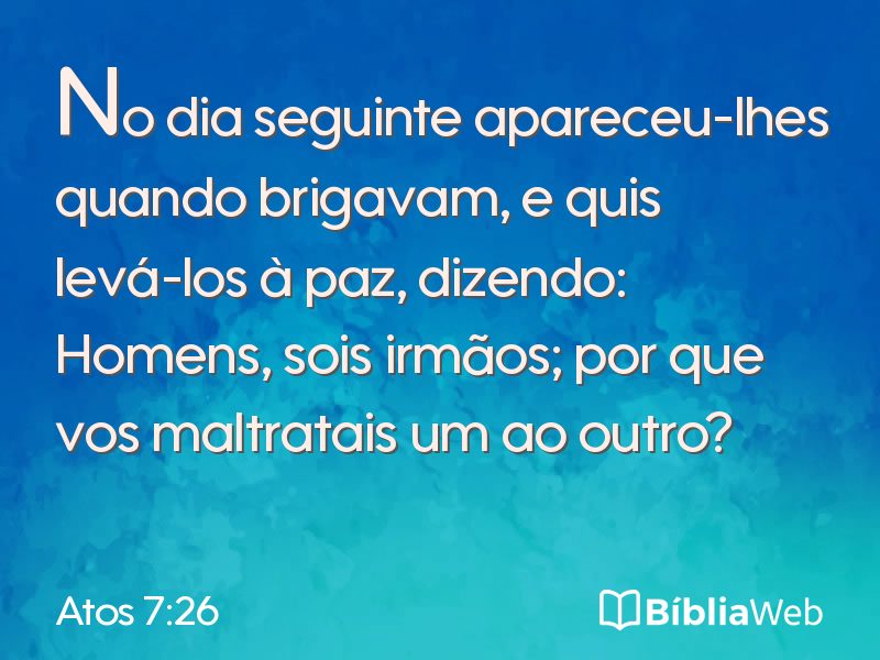 Atos 7:26 em imagem para compartilhar