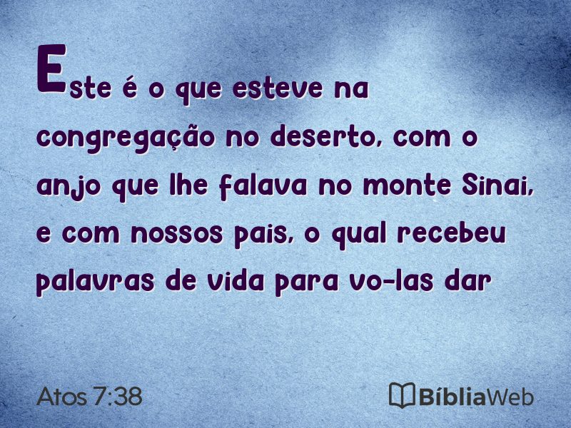 Atos 7:38 em imagem para compartilhar