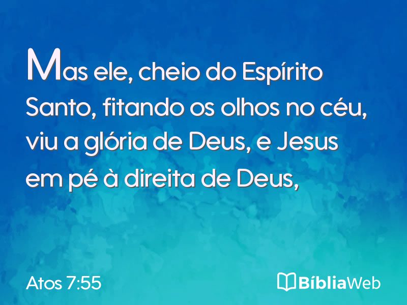 Atos 7:55 em imagem para compartilhar