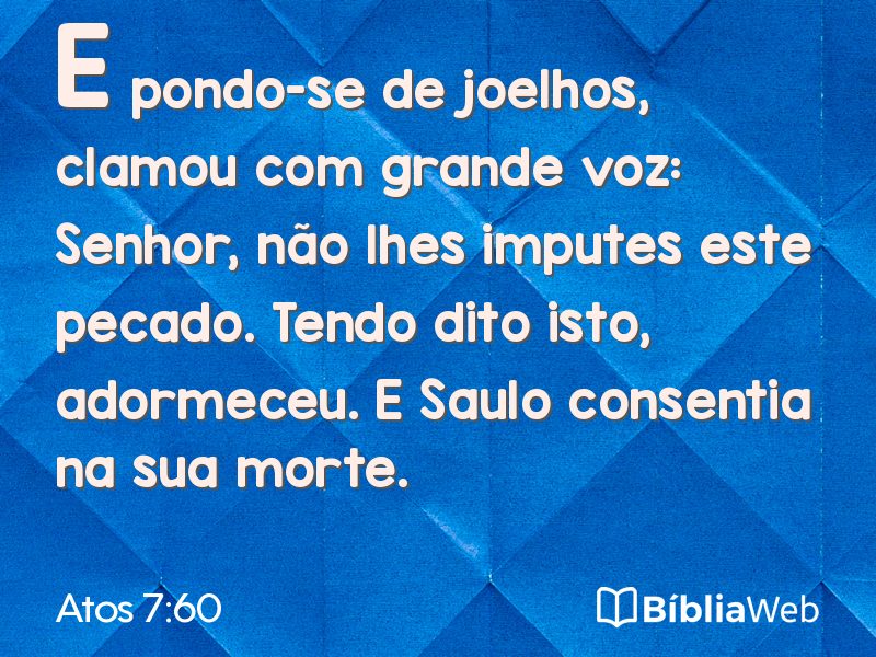 Atos 7:60 em imagem para compartilhar