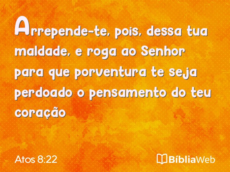 Atos 8:22 em imagem para compartilhar