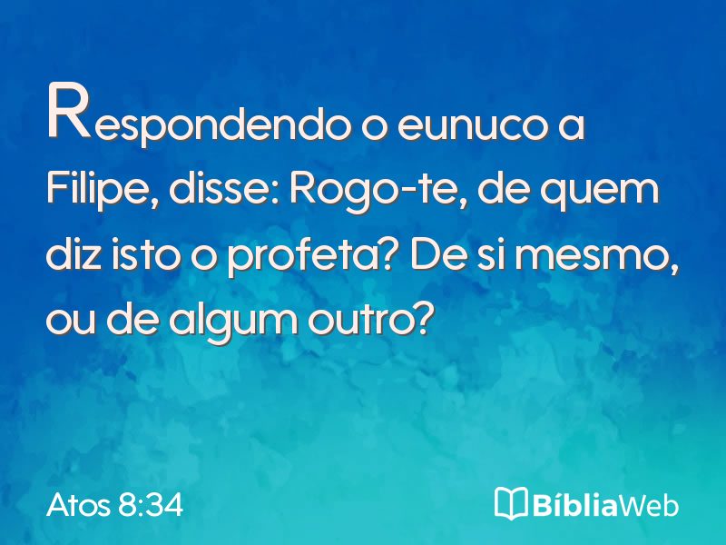 Atos 8:34 em imagem para compartilhar