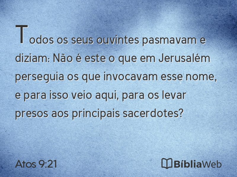 Atos 9:21 em imagem para compartilhar