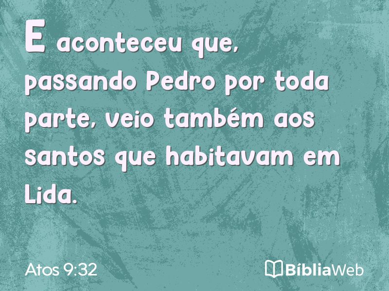 Atos 9:32 em imagem para compartilhar