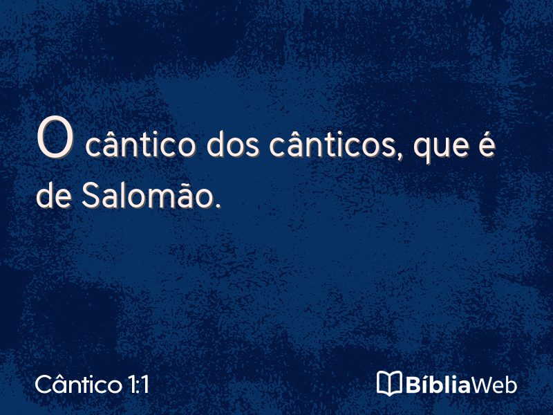 Cântico 1:1 em imagem para compartilhar