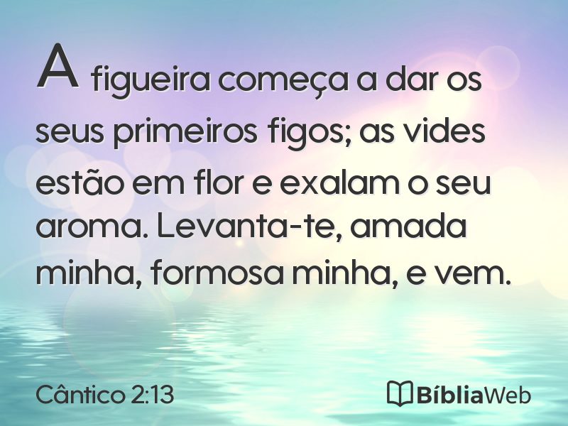 Cântico 2:13 em imagem para compartilhar