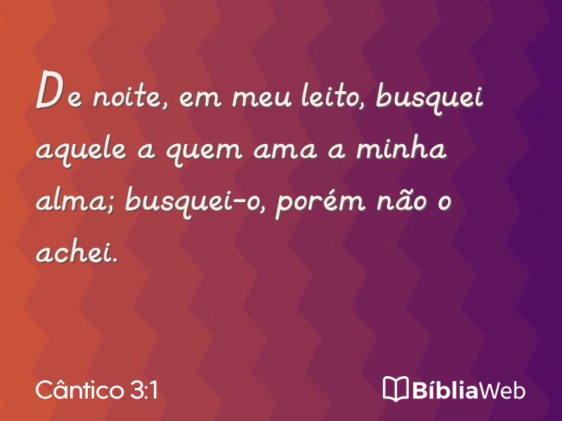 Cântico 3:1 em imagem para compartilhar