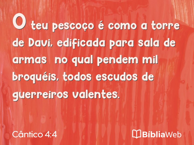 Cântico 4:4 em imagem para compartilhar