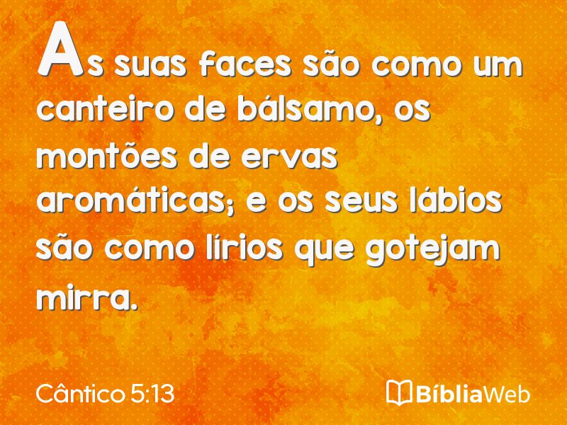 Cântico 5:13 em imagem para compartilhar