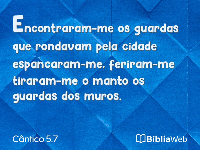 Cântico 5:7 em imagem para compartilhar