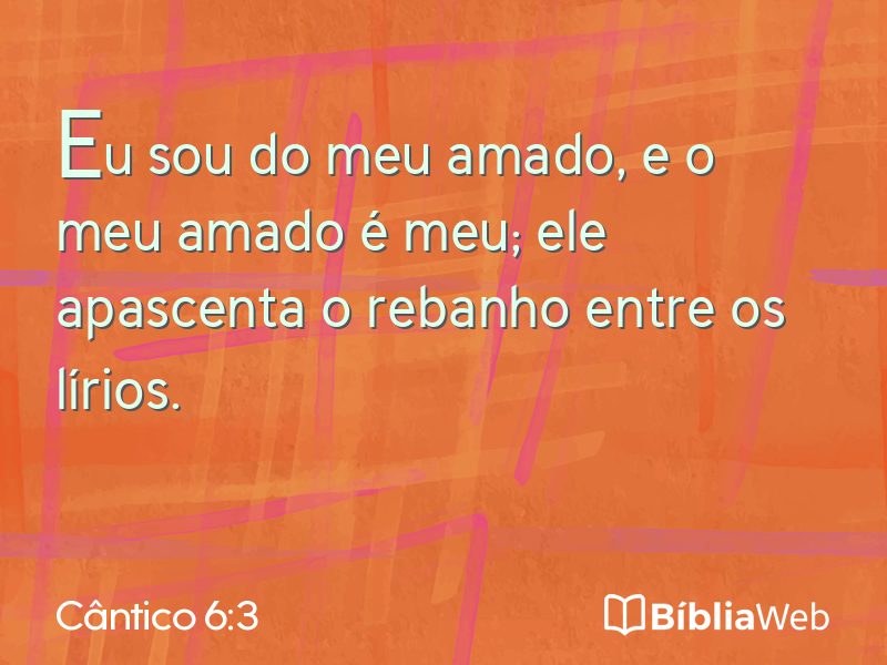 Cântico 6:3 em imagem para compartilhar