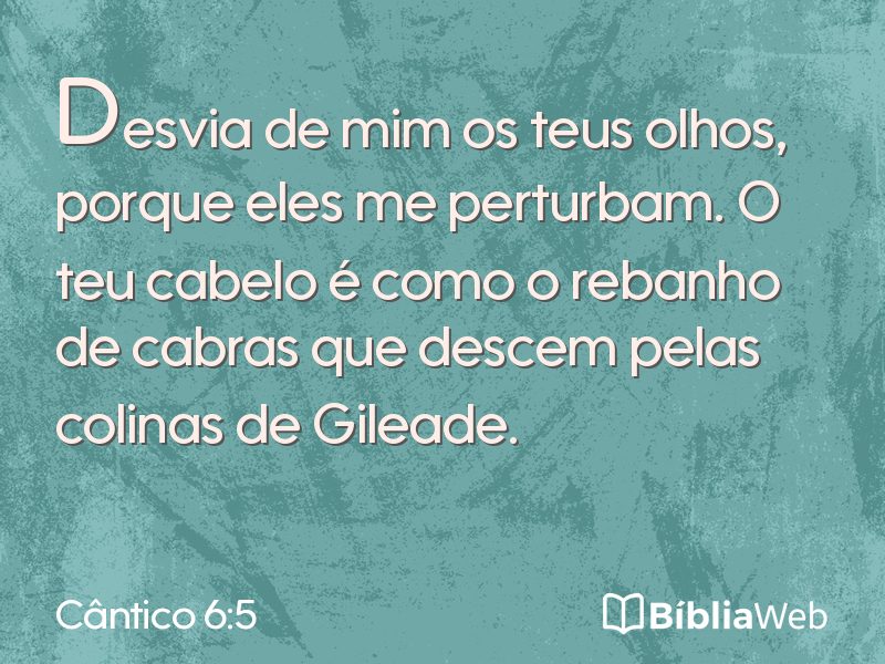 Cântico 6:5 em imagem para compartilhar