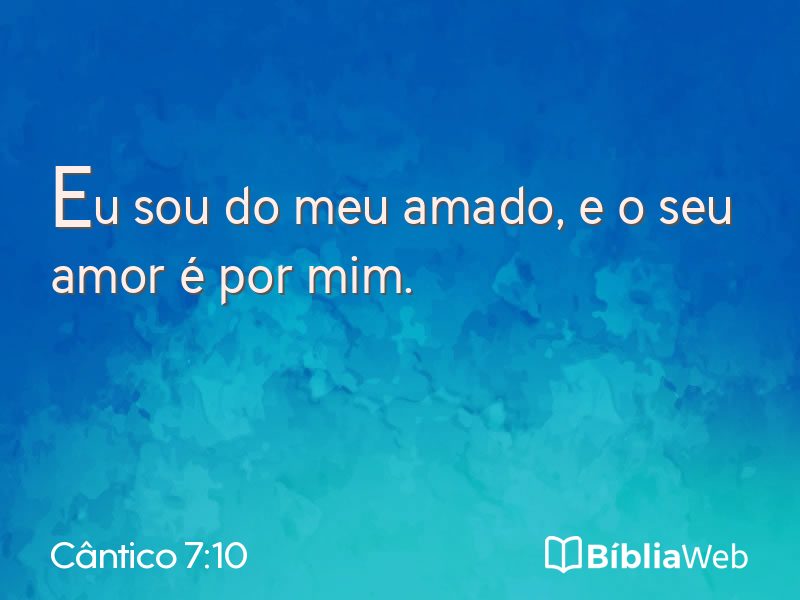 Cântico 7:10 em imagem para compartilhar