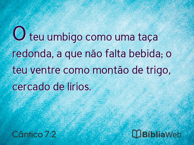 Cântico 7:2 em imagem para compartilhar