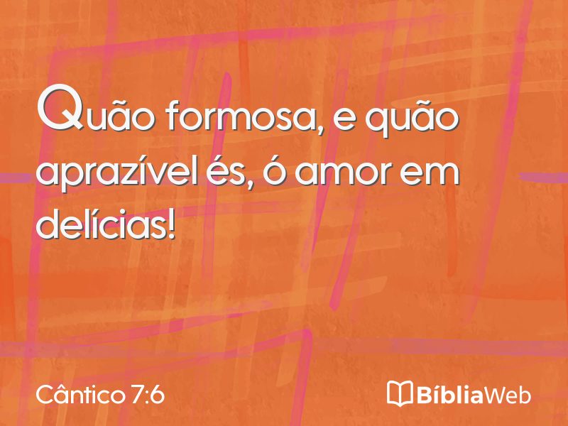Cântico 7:6 em imagem para compartilhar
