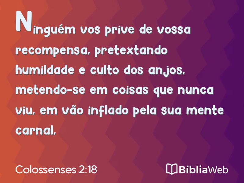 Colossenses 2:18 em imagem para compartilhar