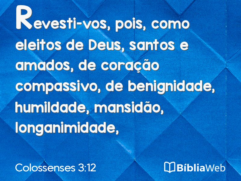 Colossenses 3:12 em imagem para compartilhar