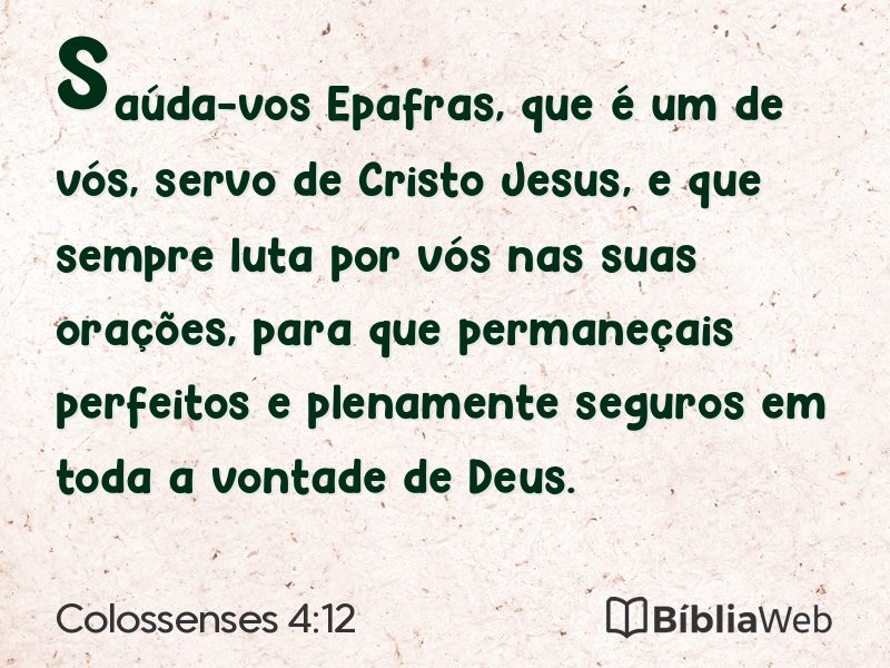 Colossenses 4:12 em imagem para compartilhar