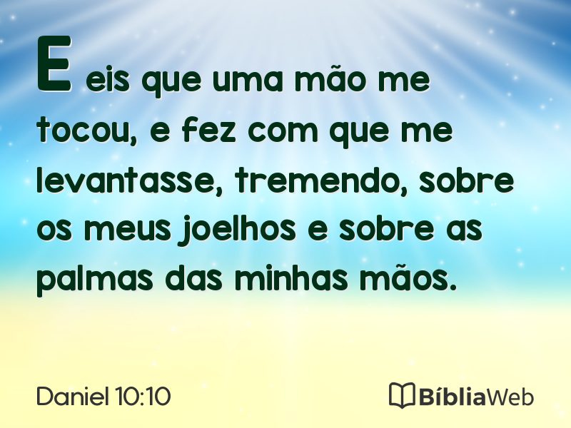 Daniel 10:10 em imagem para compartilhar