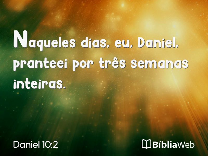 Daniel 10:2 em imagem para compartilhar