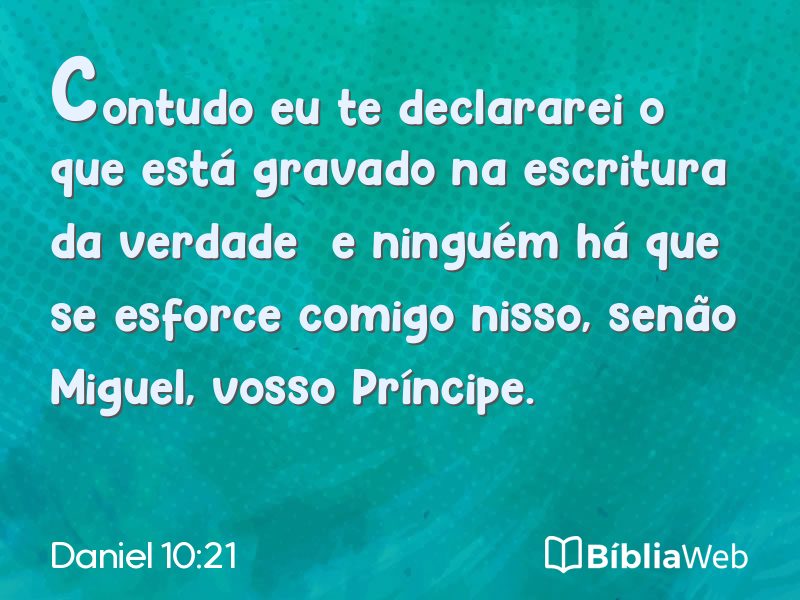 Daniel 10:21 em imagem para compartilhar