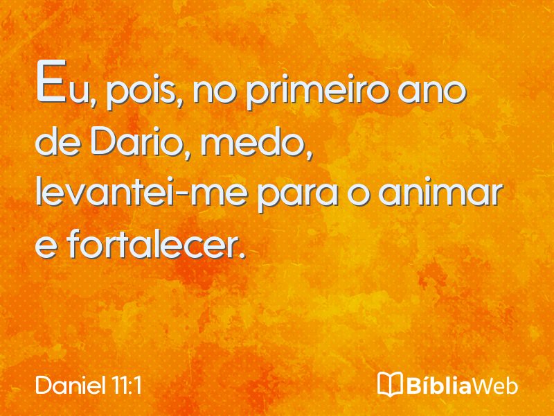 Daniel 11:1 em imagem para compartilhar