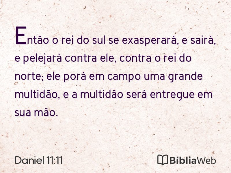 Daniel 11:11 em imagem para compartilhar