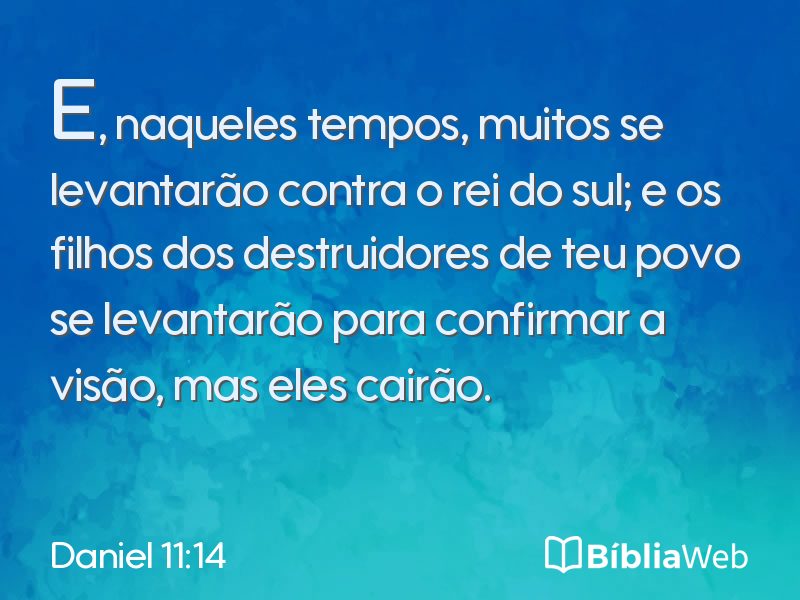 Daniel 11:14 em imagem para compartilhar