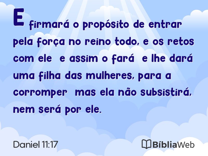 Daniel 11:17 em imagem para compartilhar
