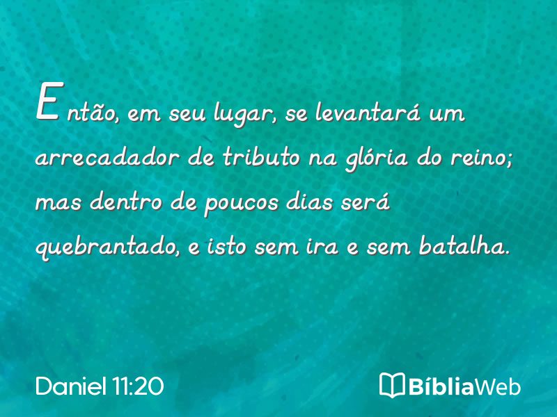 Daniel 11:20 em imagem para compartilhar