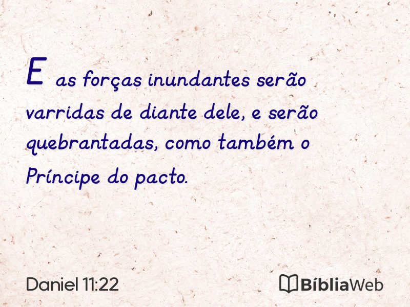 Daniel 11:22 em imagem para compartilhar