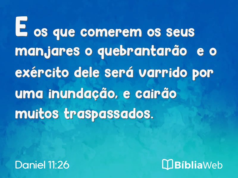 Daniel 11:26 em imagem para compartilhar